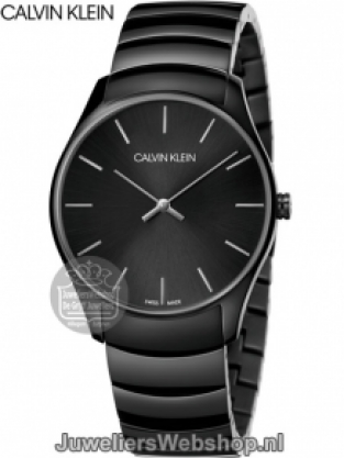 calvin klein classic gent horloge zwart k4d21441