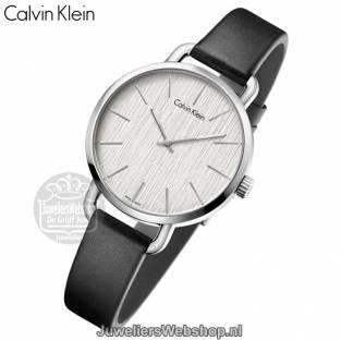 Calvin Klein horloge Even K7B231C6 Zwart