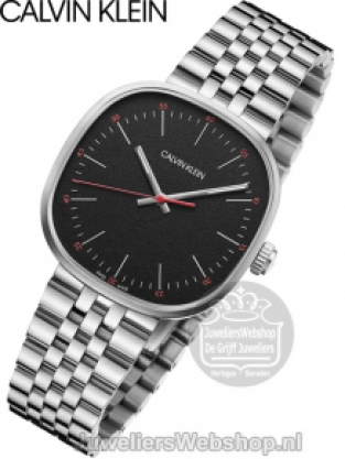 Calvin Klein Horloge Heren Squarely Zwart K9Q12131