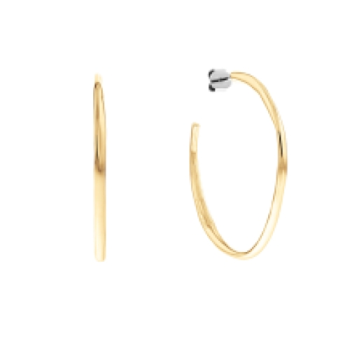 Calvin Klein Molten Pebble Hoop Oorbellen CJ35000115 Goud