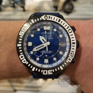 Citizen Satellite Wave Diver CC5006-06L Horloge Titanium Blauw