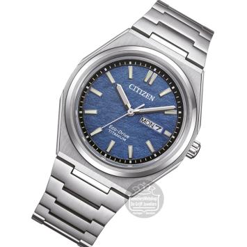 Citizen AW0130-85LE horloge Eco-Drive Blauw Titanium