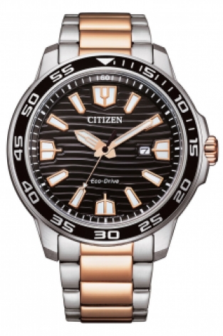 citizen eco drive sport horloge AW1524-84E Zwart
