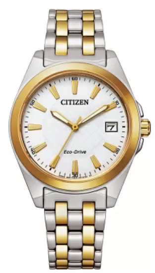 Citizen horloge EO1214-82A dames eco drive met witte wijzerplaat