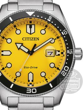 citizen eco drive horloge AW1760-81Z Geel