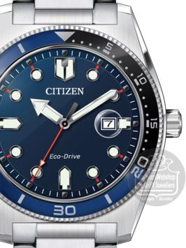 citizen eco drive horloge AW1761-89L Blauw