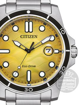 citizen eco drive horloge AW1816-89X Geel