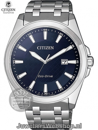 Citizen Sports horloge BM7108-81L heren eco drive staal blauw