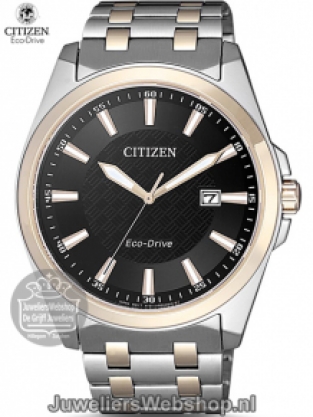 Citizen Sports horloge BM7109-89E heren eco drive staal bicolor