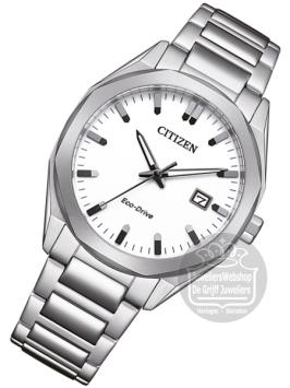 citizen BM7620-83A heren horloge eco drive staal wit
