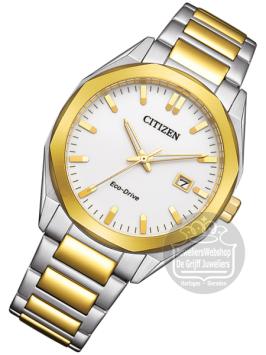 citizen BM7624-82A heren horloge eco drive staal wit