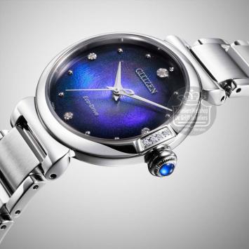 Citizen Dames Horloge united with blue EM1060-87L Limited