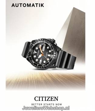 Citizen NH8385-11EE Automatic Diver Black