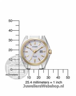 Citizen EW2214-52A horloge dames Eco-Drive Titanium Bicolor