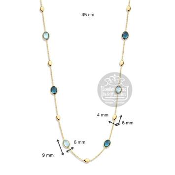 Excellent Jewelry collier CW136736 geelgoud topaas