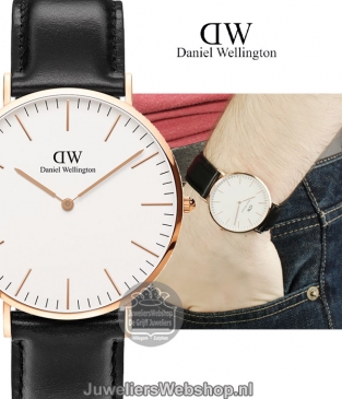 Daniel Wellington Classic Sheffiel Rose 40mm Horloge