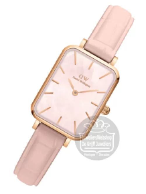 Daniel Wellington Dameshorloge Quadro Pressed Rouge DW00100508
