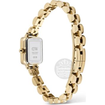 Daniel Wellington Quadro Mini Arch 3-link Evergold horloge DW00100850