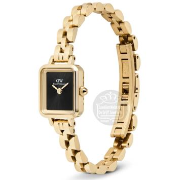 Daniel Wellington Quadro Mini Arch 3-link Evergold horloge DW00100851