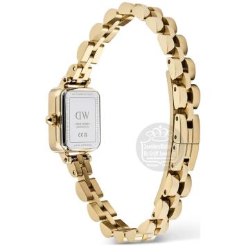 Daniel Wellington Quadro Mini Arch 3-link Evergold horloge DW00100851