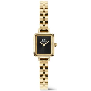Daniel Wellington Quadro Mini Arch 3-link Evergold horloge DW00100851
