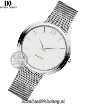 danish design iv62q1194 dames horloge zilverkleurig