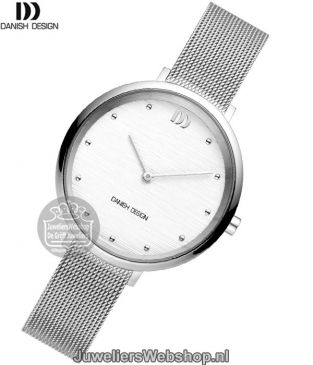 danish design iv62q1218 dames horloge staal zilverkleurig