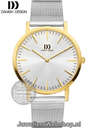 danish design iq65q1235 horloge heren bicolor