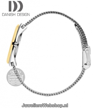 danish design iv65q1236 dames horloge bicolor staal