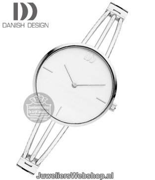 danish design 1252 dames horloge zilverkleurig