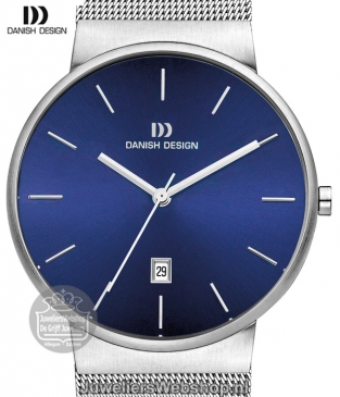 danish design 971 herenhorloge zilverkleurig