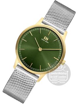 danish design IV76Q1249 dames horloge staal goudkleurig