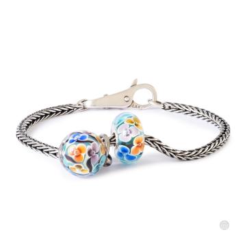 Trollbeads Droombloesem glas kraal TGLBE-10225