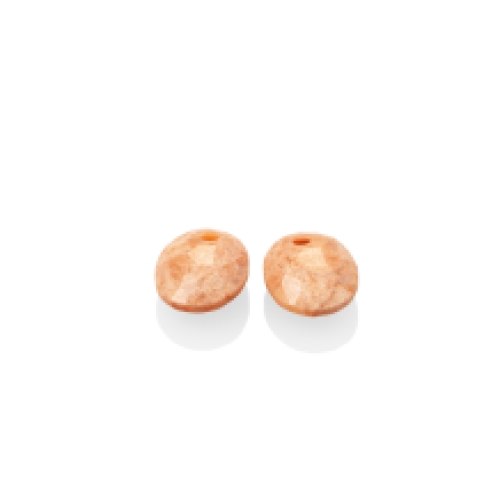 sparkling jewels earring editions Peach Rhodonite Twist Oval eardrops eagem32-so