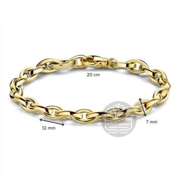 Excellent Jewelry Armband AW106742 geelgoud schakel