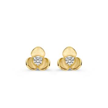 Excellent Jewelry Oorbellen bloem OB128222 geelgoud