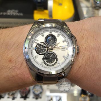 festina multifunctie horloge f16876-1 zilver