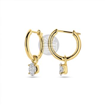 Facette Jewels Oorbellen 4031986 geelgoud met lab grown diamant