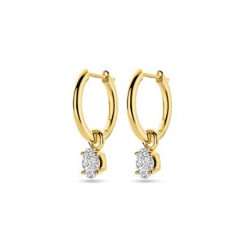 Facette Jewels Oorbellen 4031986 geelgoud met lab grown diamant