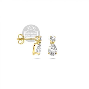 Facette Jewels Oorbellen 4033558 geelgoud met lab grown diamant