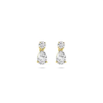 Facette Jewels Oorbellen 4033558 geelgoud met lab grown diamant