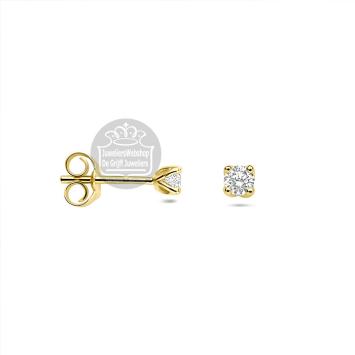 Facette Jewels Oorbellen 4033684 geelgoud met lab grown diamant
