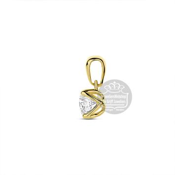 Facette Jewels Hanger 4033686 geelgoud met lab grown diamant