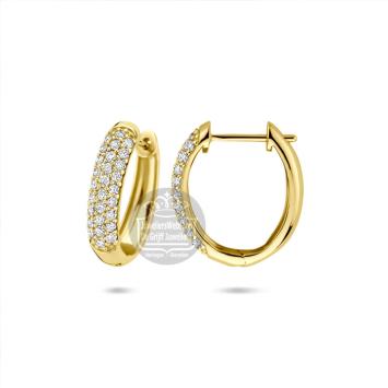 Facette Jewels Oorbellen 4033721 geelgoud met lab grown diamant