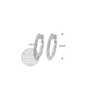Facette Jewels Oorbellen 4106338 witgoud met lab grown diamant