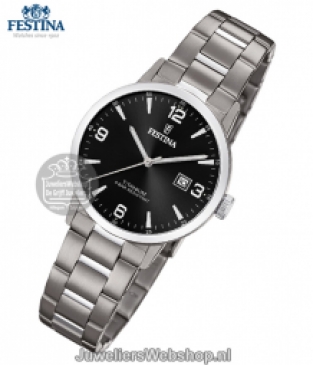 festina f20436-3 dames horloge titanium