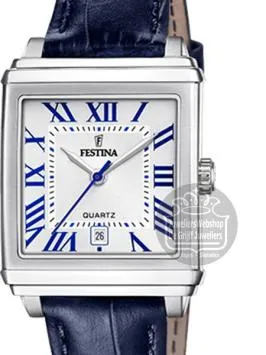 FESTINA Horloge Voor Heren F20053/1 Swiss Made Rivé Automatic Grijs zilver 316l roestvrij staal case Grijs zilver316l roestvrij staal armband