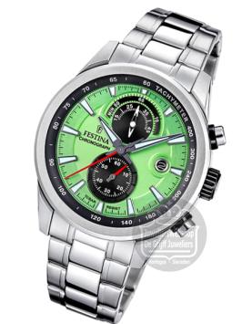 festina timeless chronograaf horloge F20694-3