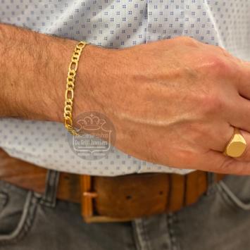 Fjory Gouden Figaro Armband 40-F0621