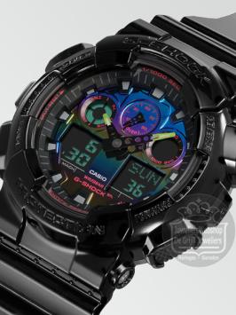 Casio G-Shock Horloge GA-100RGB-1AER Virtual Rainbow